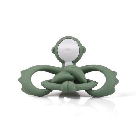Zielony gryzak małpka Mombella Light Green - zabawka