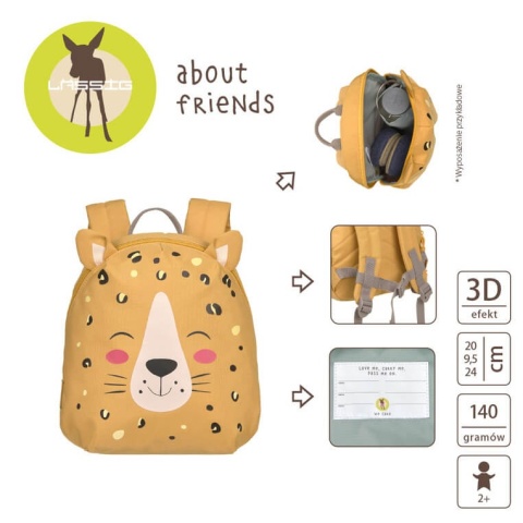 Plecak lampart mini Lassig About Friends - cechy