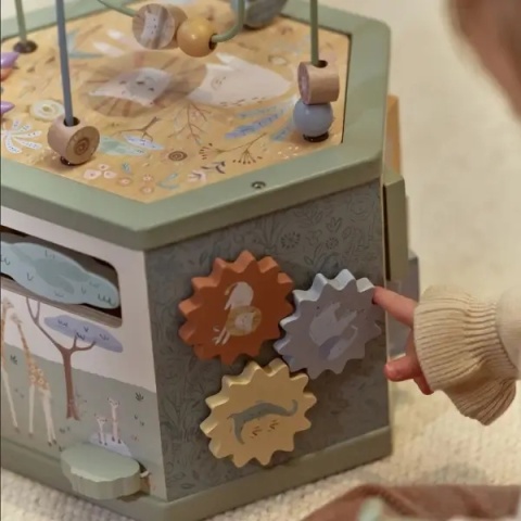 Sześciokąt edukacyjny Little Dutch Safari Friends - kolory