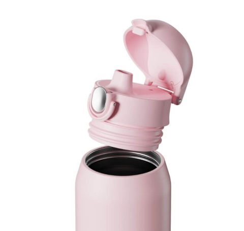 Różowa butelka termiczna ION8 Revive 540 ml Rose Quartz - środek