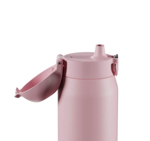 Różowa butelka termiczna ION8 Revive 540 ml Rose Quartz - ustnik