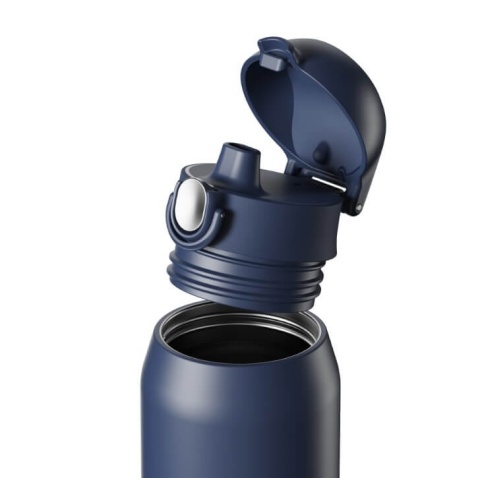 Granatowa butelka termiczna ION8 Revive 540 ml Midnight Ash Navy - środek