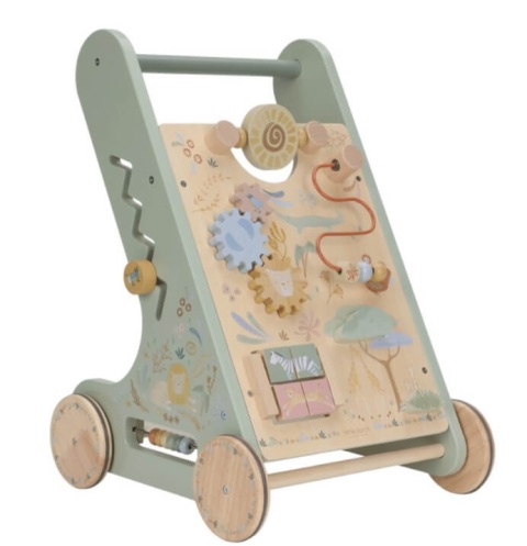 Drewniany chodzik edukacyjny Little Dutch Safari Friends - bok