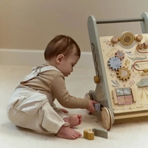 Drewniany chodzik edukacyjny Little Dutch Safari Friends