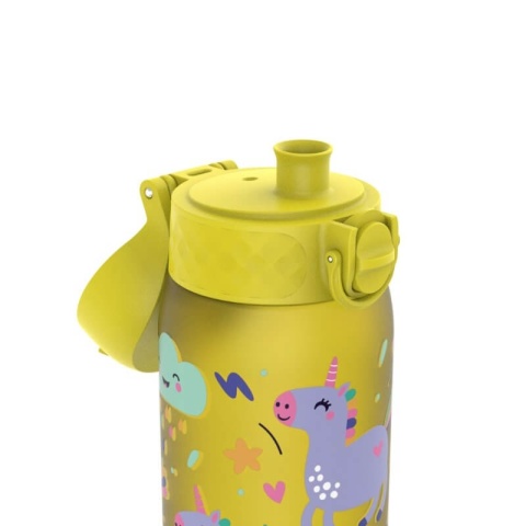 Żółte butelka w jednorożce ION8 350ml Unicorns Yellow - ustnik