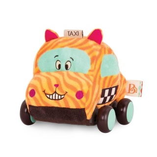 B.Toys B. Softies Wheeee-Is! - pluszowe autko z napędem Kotek