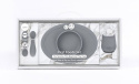 EZPZ Komplet pierwszych naczyń silikonowych First Foods Set szary EZPZ Komplet pierwszych naczyń silikonowych First Foods Set szary