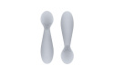 EZPZ Silikonowa łyżeczka Tiny Spoon 2 szt. pastelowa szarość EZPZ Silikonowa łyżeczka Tiny Spoon 2 szt. pastelowa szarość