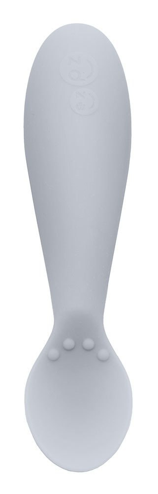 EZPZ Silikonowa łyżeczka Tiny Spoon 2 szt. pastelowa szarość EZPZ Silikonowa łyżeczka Tiny Spoon 2 szt. pastelowa szarość