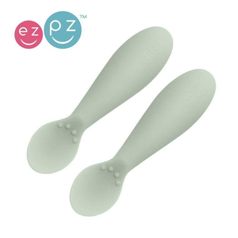 EZPZ Silikonowa łyżeczka Tiny Spoon 2 szt. pastelowa zieleń EZPZ Silikonowa łyżeczka Tiny Spoon 2 szt. pastelowa zieleń