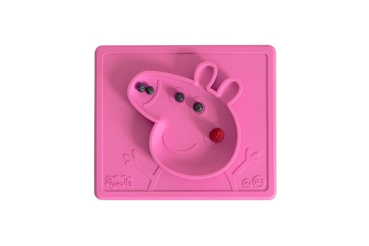EZPZ Silikonowa miseczka z podkładką 2w1 Peppa Pig™ różowa EZPZ Silikonowa miseczka z podkładką 2w1 Peppa Pig™ różowa