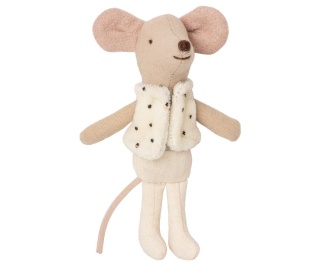 Maileg Myszka Tancerz - Dancer in matchbox, Little brother mouse