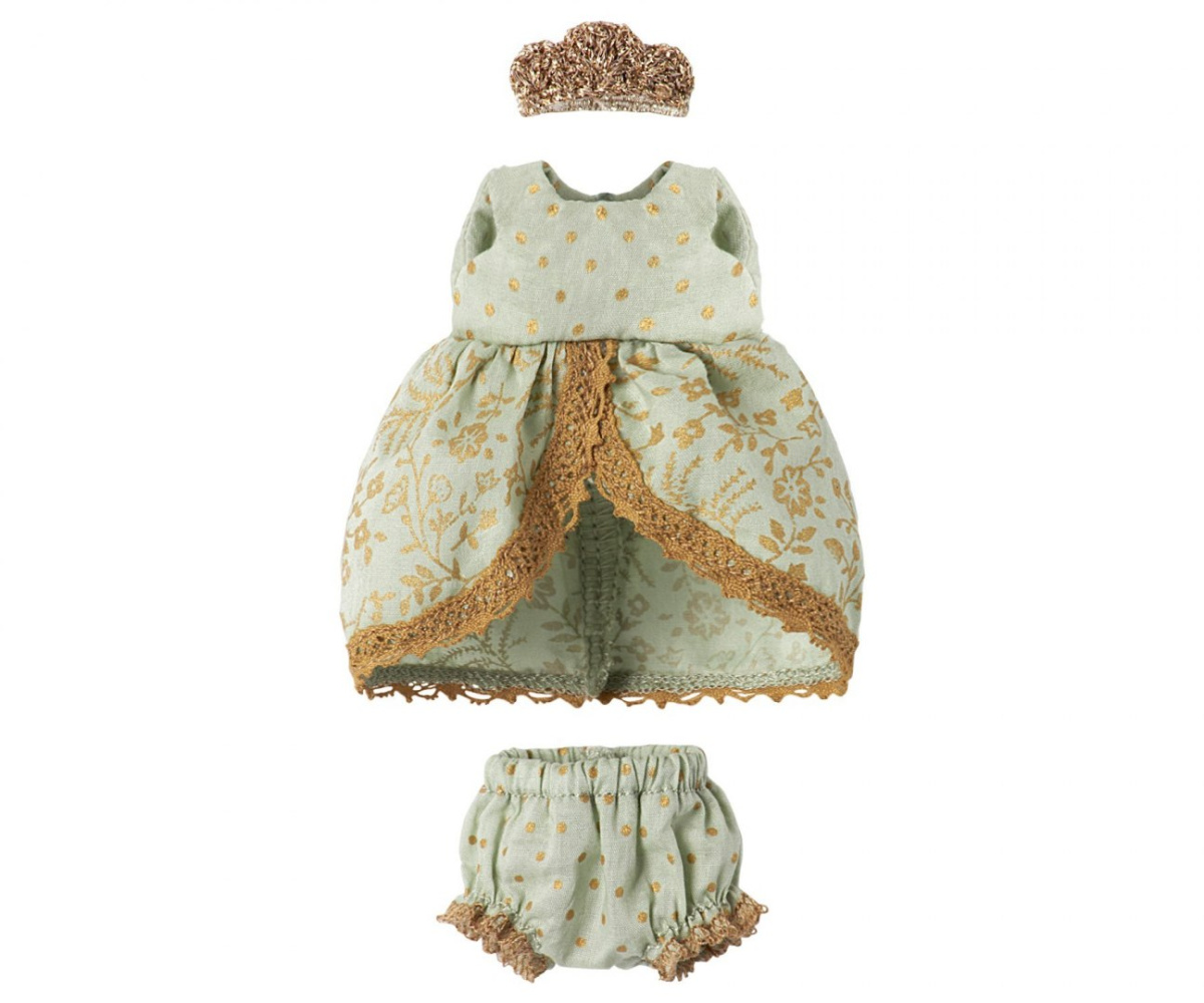 Maileg Strój księżniczki dla króliczka i myszki - Princess dress, Mint Maileg Strój księżniczki dla króliczka i myszki - Princess dress, Mint