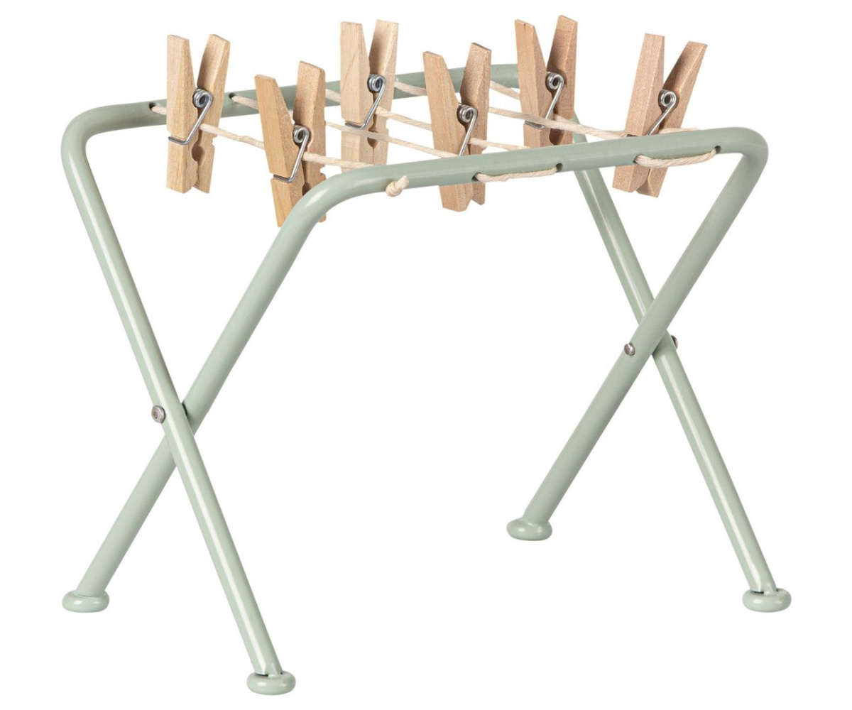 Maileg Suszarka na pranie - Drying rack with pegs Maileg Suszarka na pranie - Drying rack with pegs