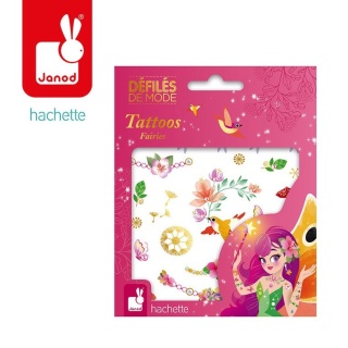 Janod Zestaw Tatuaży zmywalnych Fairies - Wróżki