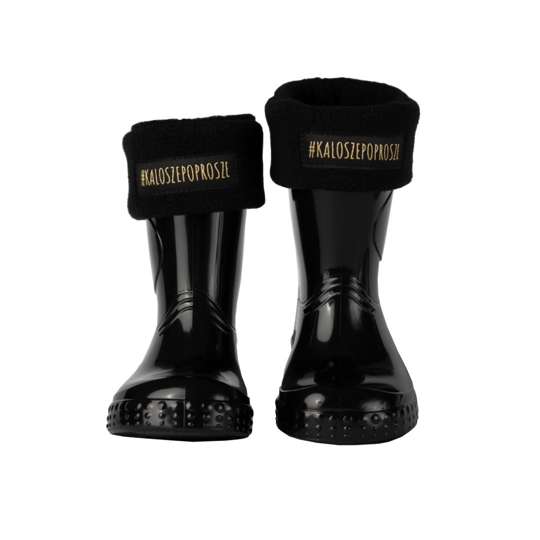 KALOSZE POPROSZE Premium z kolekcji Royal Child - Czarne KALOSZE POPROSZE Premium z kolekcji Royal Child - Czarne