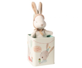 Maileg Króliczek w pudełku - Happy day bunny in box, Small