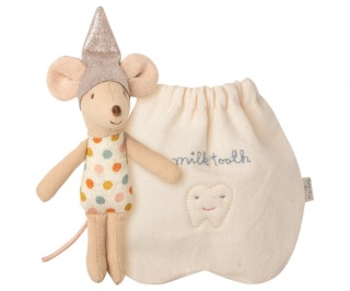 Maileg Myszka Wróżka Zębuszka z woreczkiem - Tooth fairy mouse, Little sister