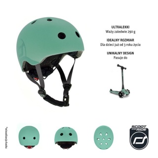 Kask dla dzieci Scootandride S-M Forest