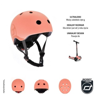 Kask dla dzieci Scootandride S-M Peach
