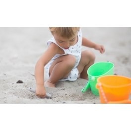 Składane wiaderko do wody i piasku Scrunch Bucket - Pomarańczowy