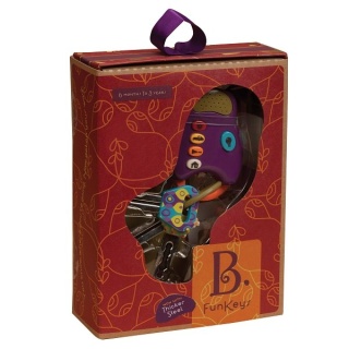 Zestaw kluczy samochodowych z pilotem FunKeys - B.Toys - fioletowe