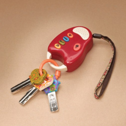 B.Toys FunKeys – zestaw kluczy samochodowych z pilotem czerwone