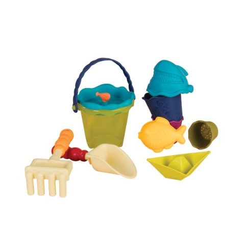 manustore.pl B.Toys wózek – wagonik z akcesoriami do piasku niebieski