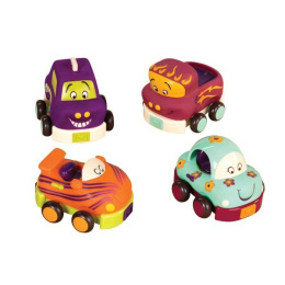 B.Toys Wheeee-ls! – zestaw 4 autek z napędem
