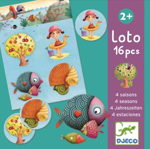 DJECO Gra edukacyjna lotto 4 PORY ROKU