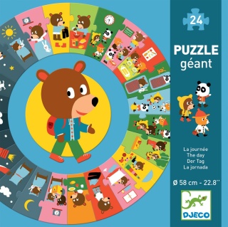 DJECO Puzzle kartonowe gigant DZIEŃ