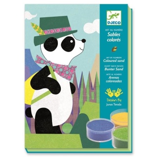 DJECO Zestaw art. z piaskiem Panda i przyjaciele 4-8 lat