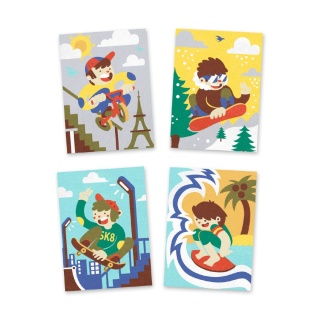 DJECO Zestaw artystyczny BOARDSPORT FUN 6-11 lat