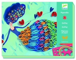 DJECO Zestaw artystyczny SUKNIE I WŁOSY Quilling 8-14 lat