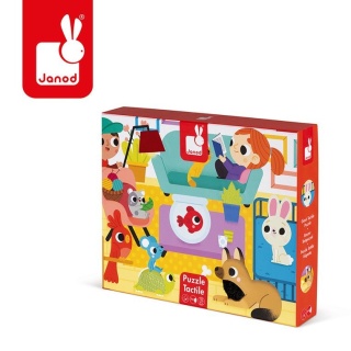 Puzzle sensoryczne Zwierzęta Domowe Janod
