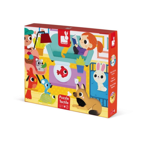 Janod Puzzle sensoryczne Zwierzęta Domowe Janod Puzzle sensoryczne Zwierzęta Domowe
