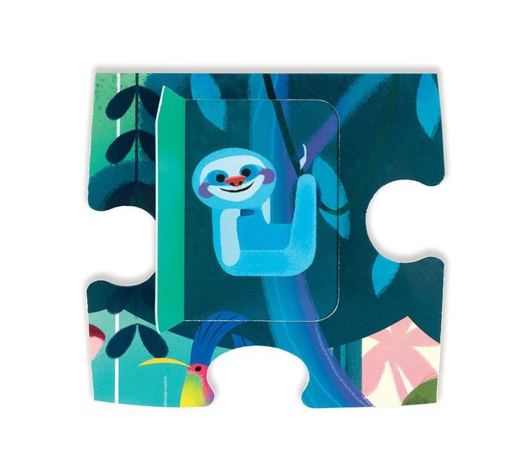 Janod Puzzle z niespodzianką Uczta w Dżungli Janod Puzzle z niespodzianką Uczta w Dżungli