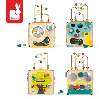 Janod duża edukacyjna kostka z pętlą