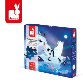 Janod puzzle pod gwiazdami z niespodzianką 20 elementów