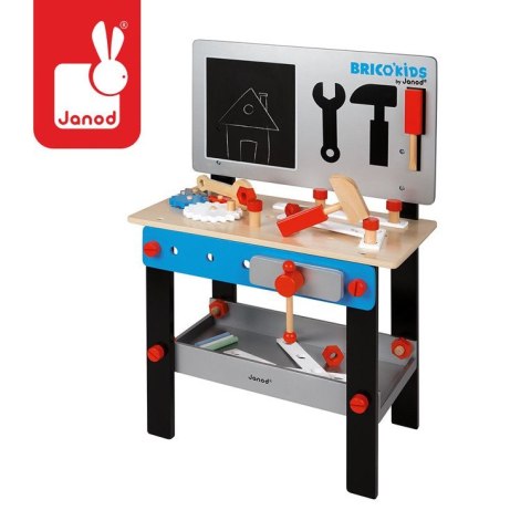 Janod warsztat drewniany z 24 elementami Brico Janod warsztat drewniany z 24 elementami Brico