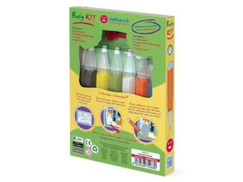 SABBIARELLI Magiczny Piasek do Kolorowania, Mini Kit, Świat Zwierząt, 3l+ SABBIARELLI Magiczny Piasek do Kolorowania, Mini Kit, Świat Zwierząt, 3l+