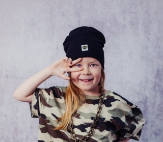 SUPER HOLA Czapka Beanie czarny